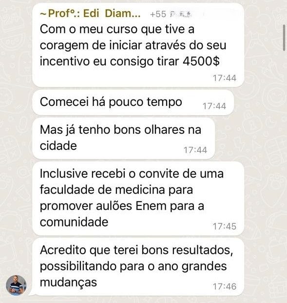 Depoimento Aluno