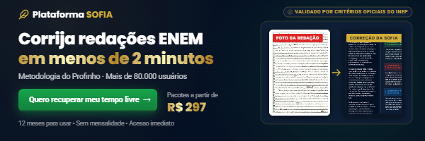 Plataforma SOFIA: corrija redações do ENEM em menos de 2 minutos