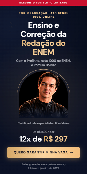 Pós-graduação em Ensino e Correção da Redação do ENEM com o Profinho