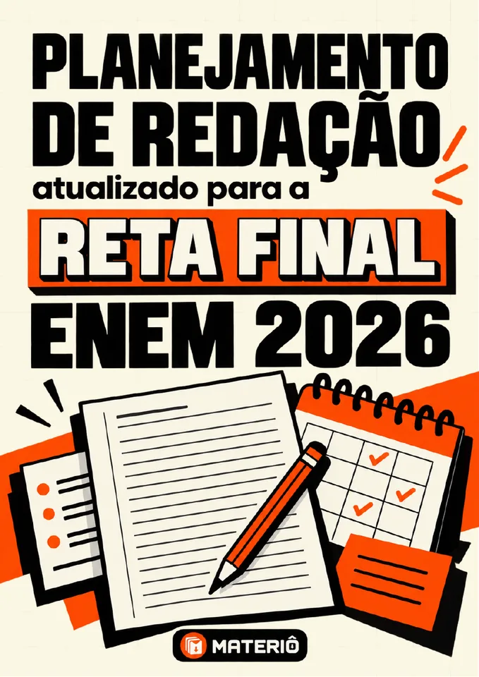 Capa do material Planejamentos de reta final ENEM 2026