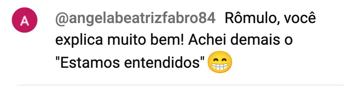 Comentário no chat: Rômulo, você explica muito bem